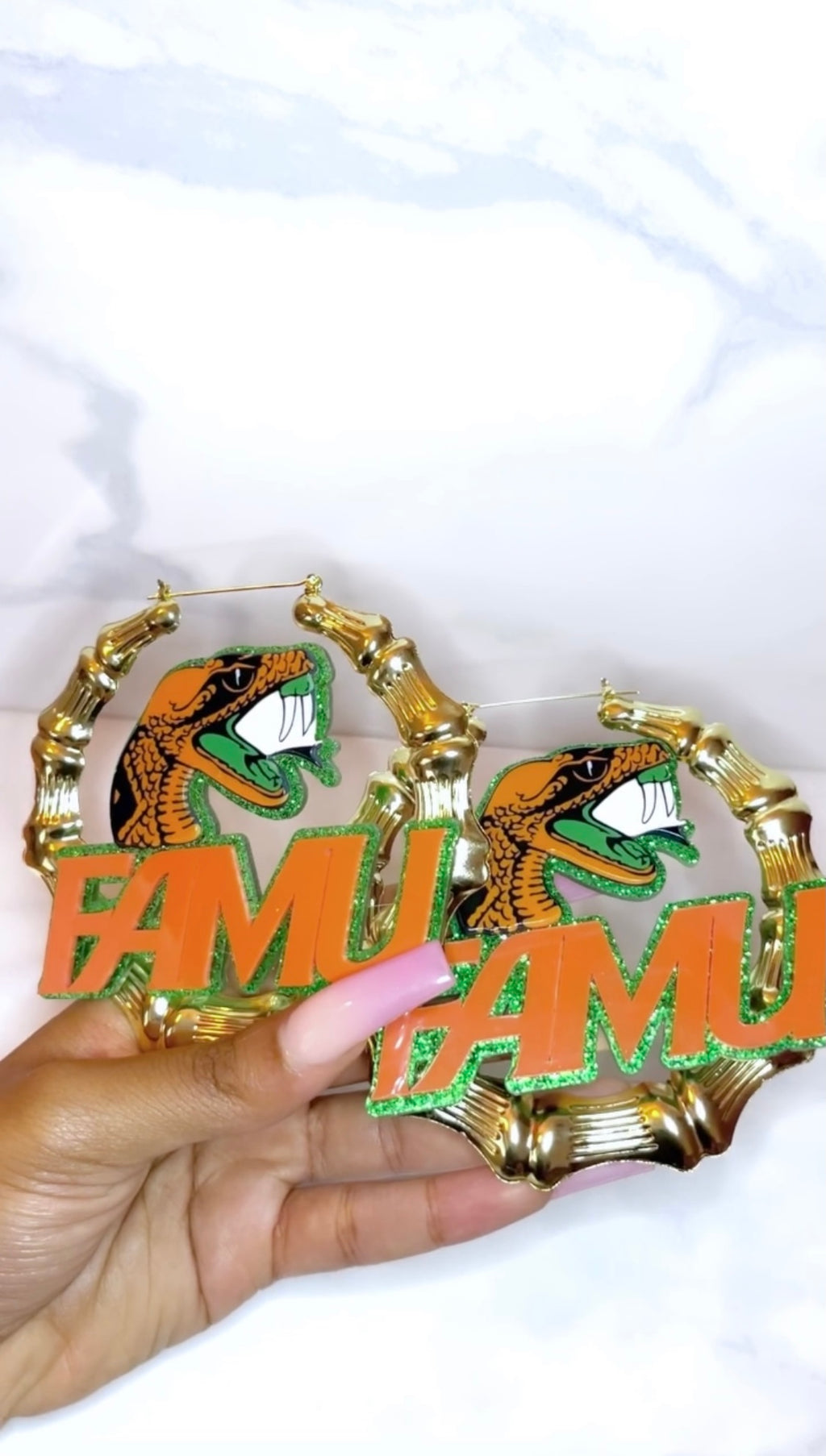 FAMU Jumbo Bamboo Hoops